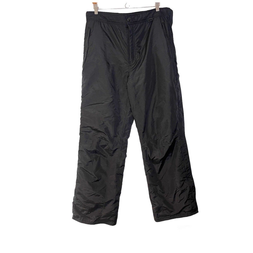 Mountian Tek Mens Black Lined Insulated Ski Snow Pants size xl